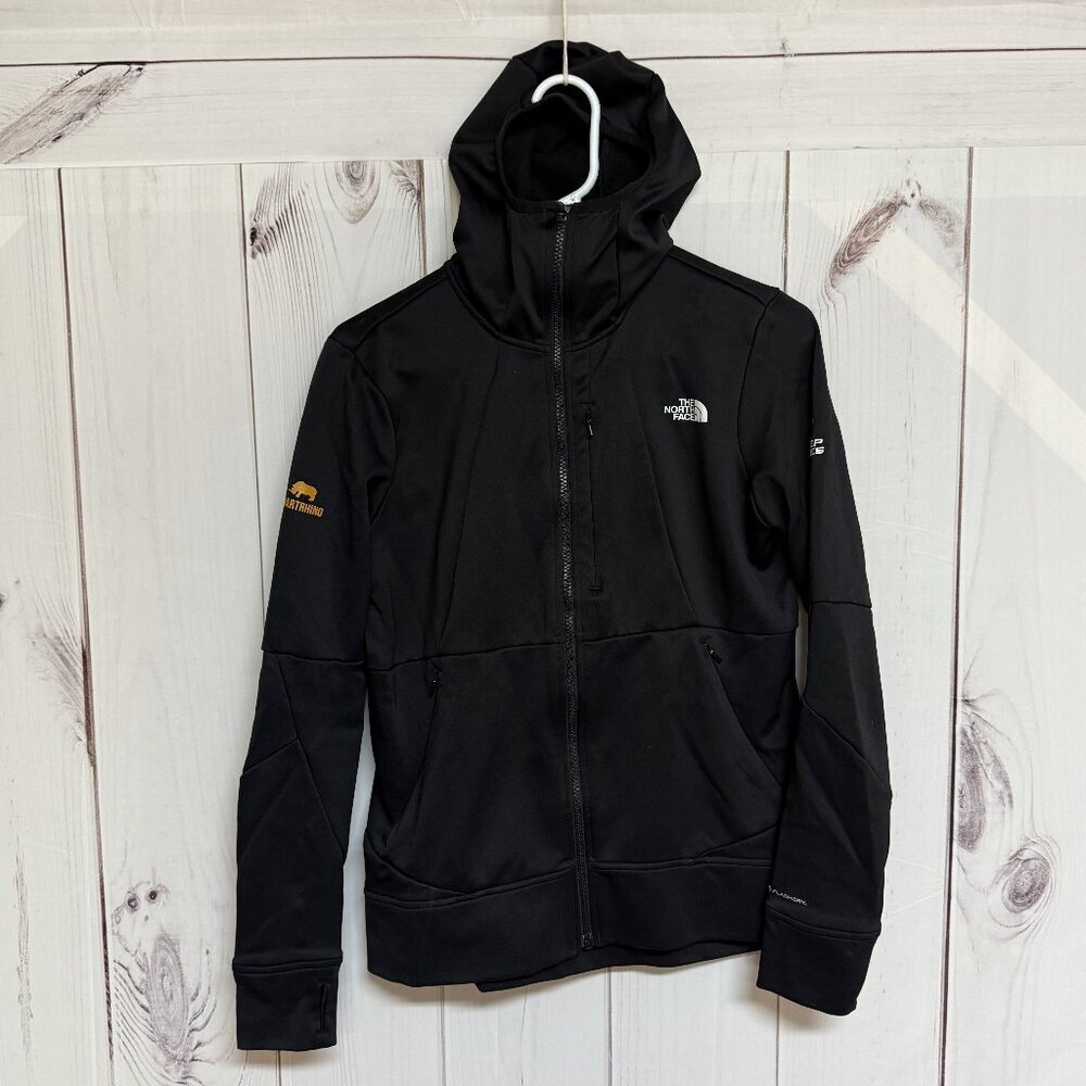 The‎ North Face Steep Series FlashDry Hoodie M Black w/ Smartrhino Logo EUC